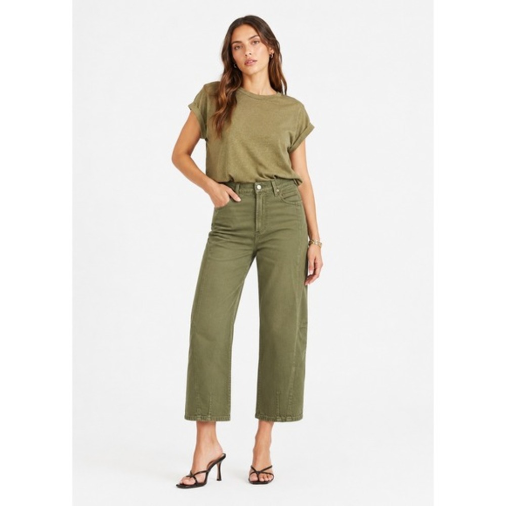 Pistola Eli High Rise Arched Leg Jeans Calvary‎ Olive Green 29 NWT